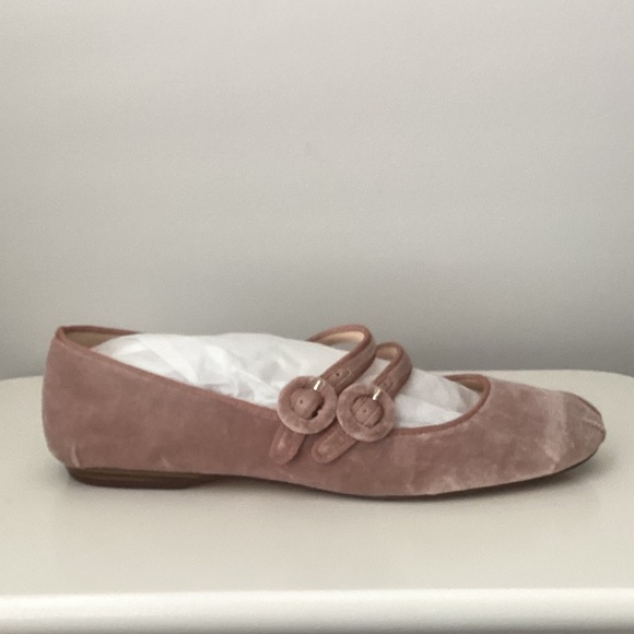 Nine West XYRE Velvet Mary Jane Ballet Flats - 7M - Picture 4 of 8